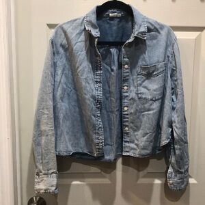 Light blue denim shirt
